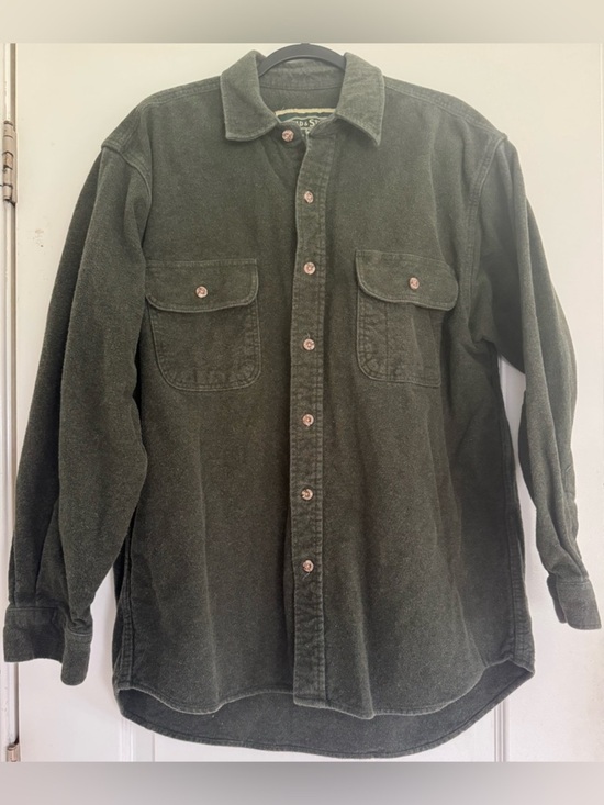 Field & Stream Other - Field & Stream Button Down Shirt Large Green Flannel Workwear Outdoors Shacket